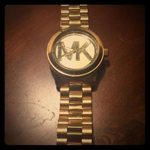 Gold Michael Kors Signature Watch